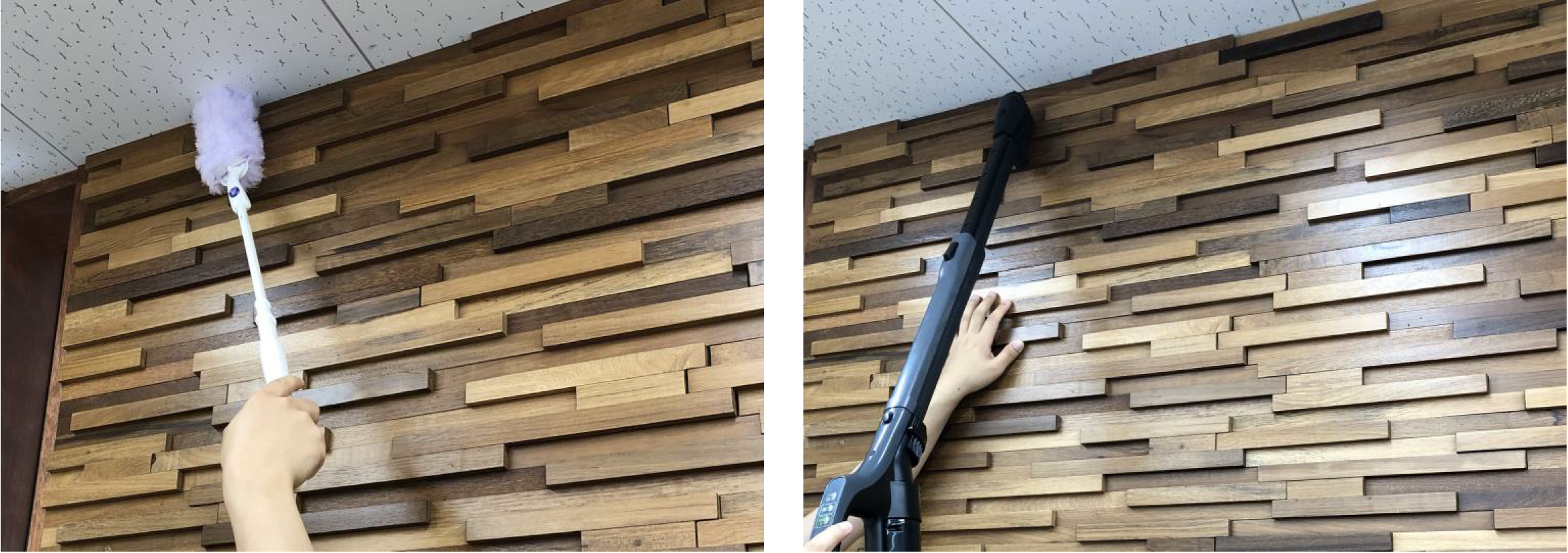 ウッドパネル アクセントウォール デザインウォール 日々のお手入れ